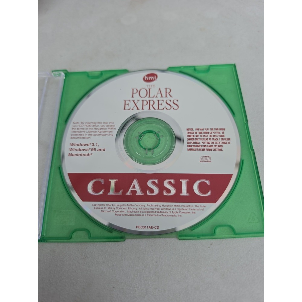 THE‎ POLAR EXPRESS- CD ROM For Windows 95 Windows 3.1 & Macintosh